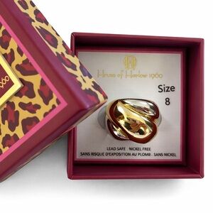 House of Harlow 1960 Gold and Silver Ring